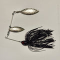 Double Willow Leaf Spinner Bait CHROME HAMMERED BLADES (TRANTULA)