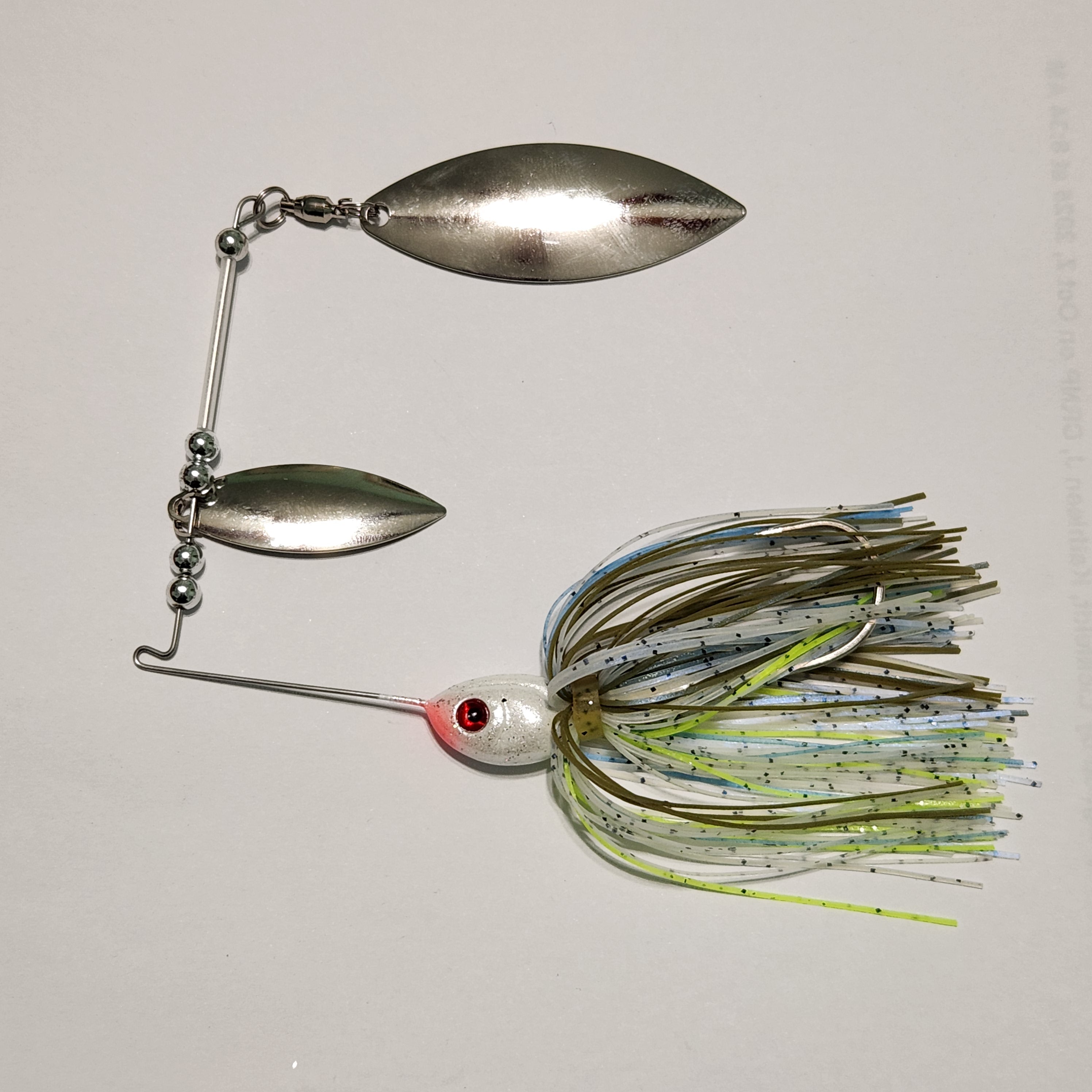 Double Willow Leaf Spinner Bait SILVER/CHROME