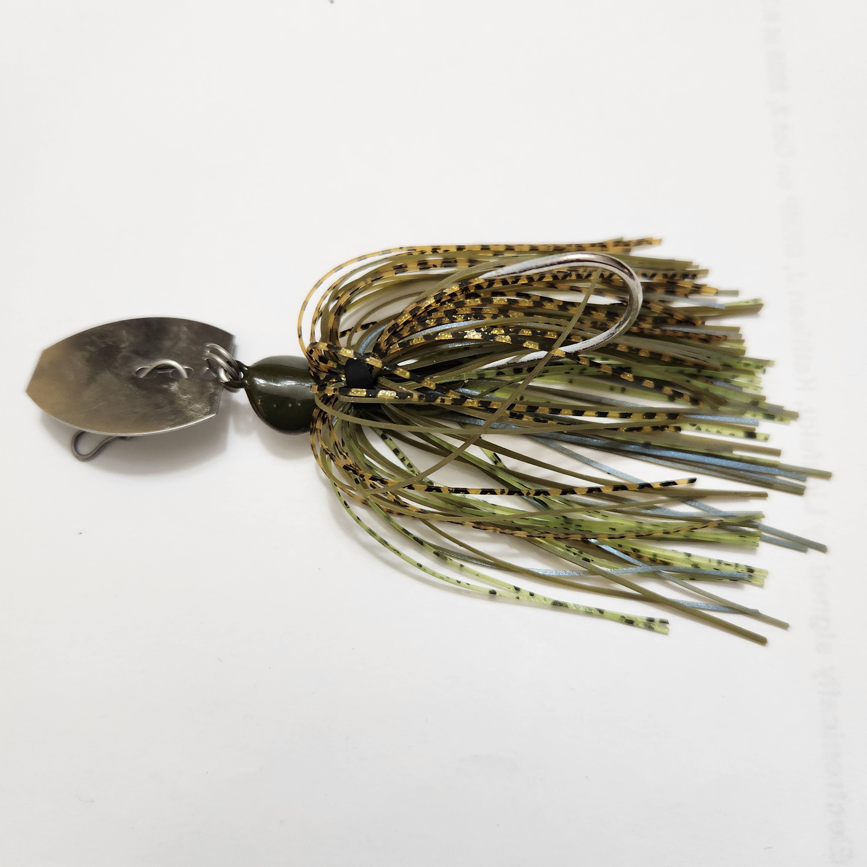 Green Pumpkin n Pepper 3/8 ox Bladed Jig