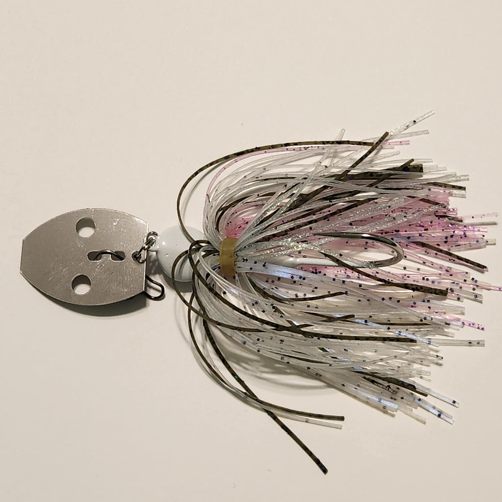 Bladed Jig-👻 Ghost / Pink Ice Vibration Jig