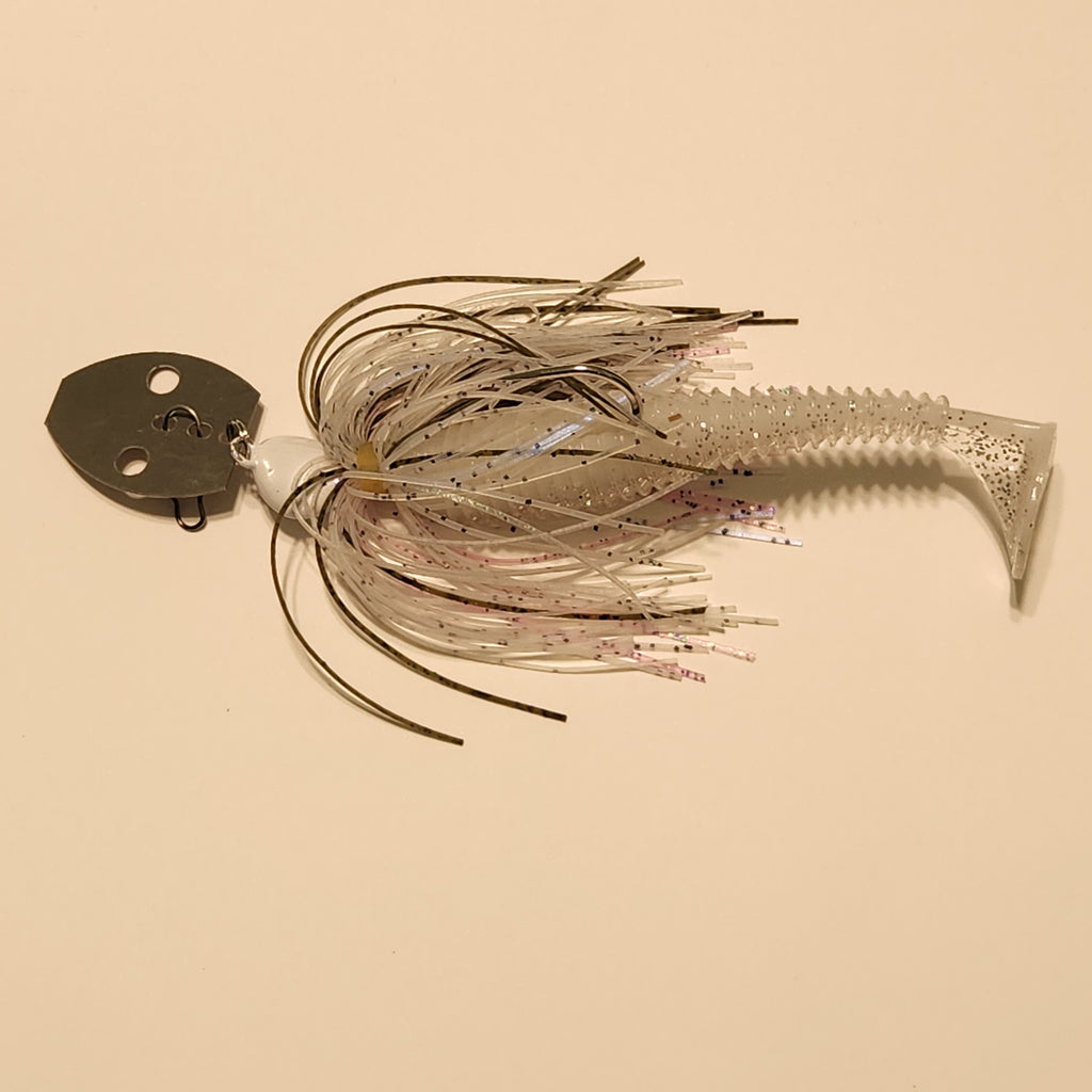 Bladed Jig-👻 Ghost / Pink Ice Vibration Jig
