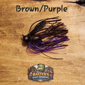 Football jig BROWN/ PURPLE  (PA/NJ)