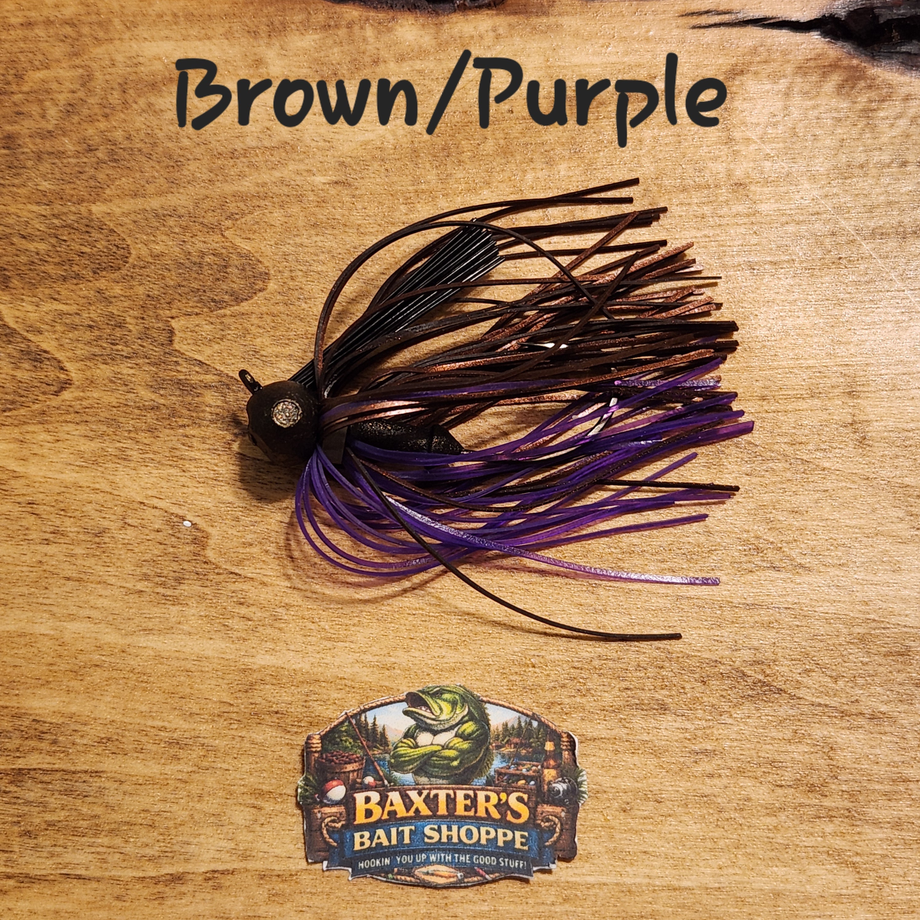 Football jig BROWN/ PURPLE  (PA/NJ)