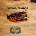 Football jig BROWN/ ORANGE  (PA/NJ)