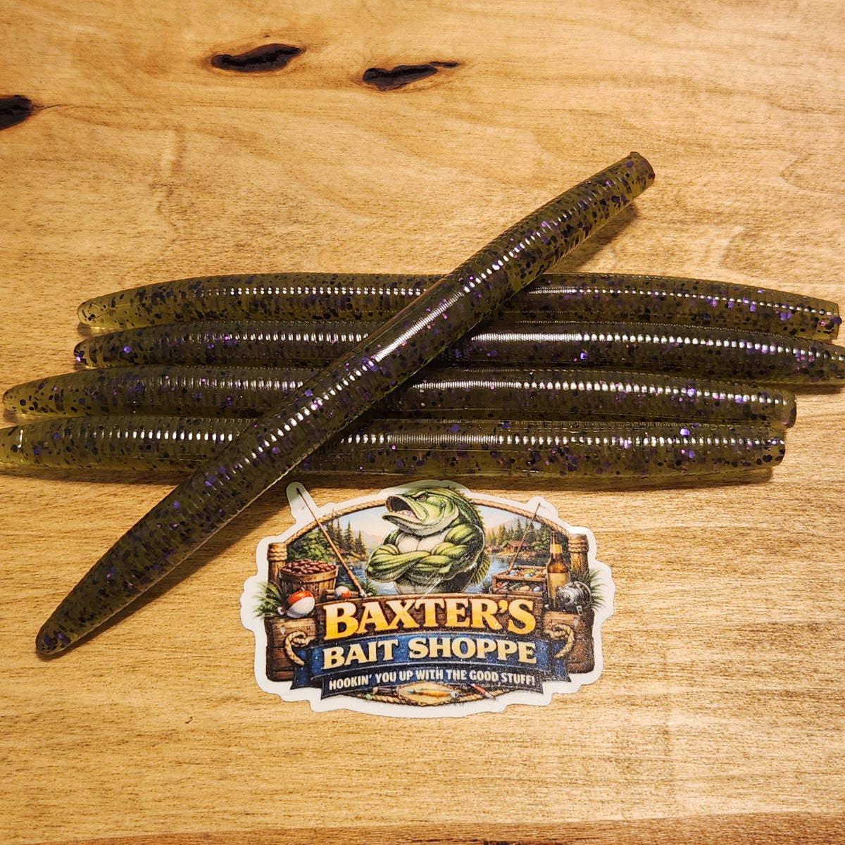 Trigger Stick Bait 5 inch Green Pumpkin Purple