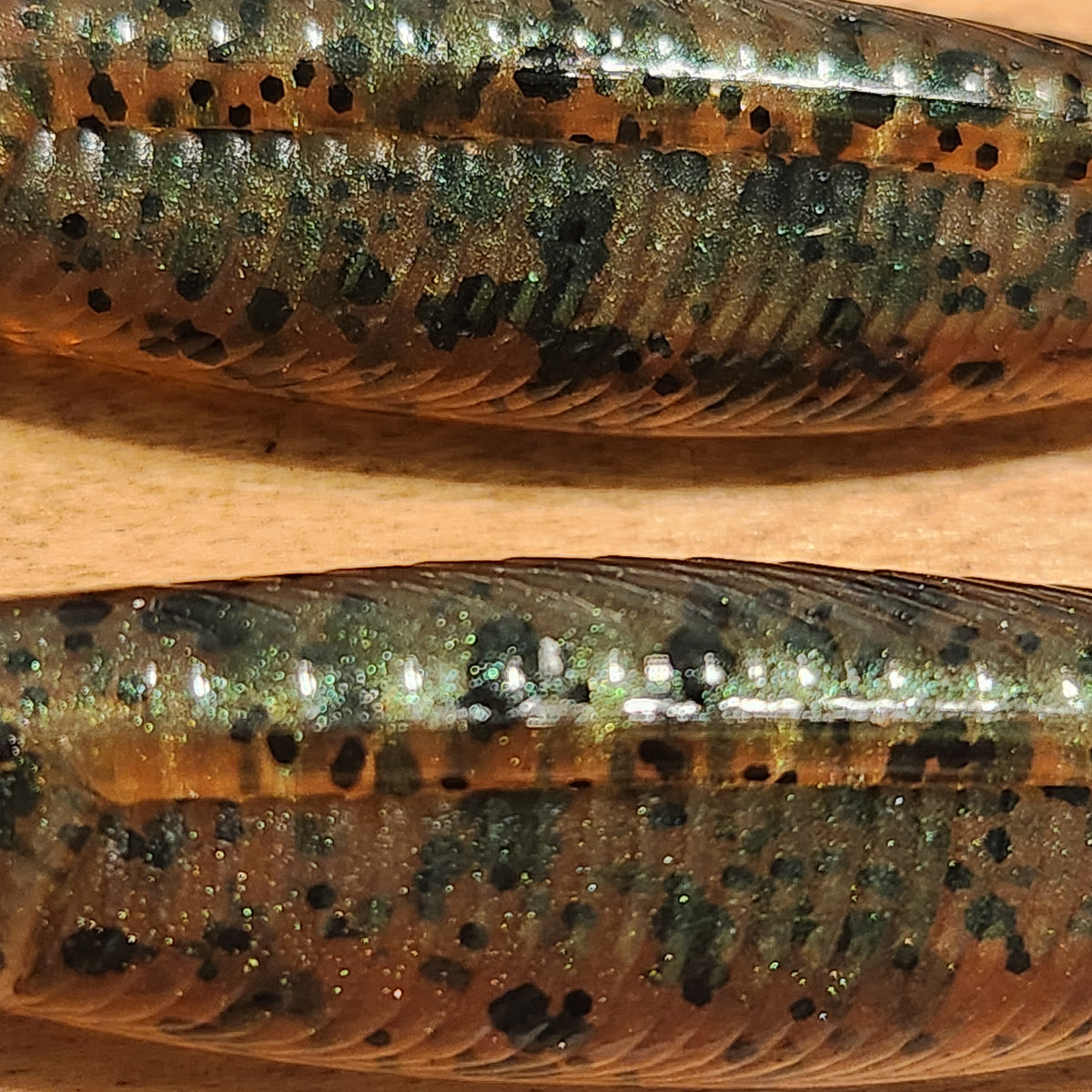 Trigger Shad™ Green Pumpkin Black Flake