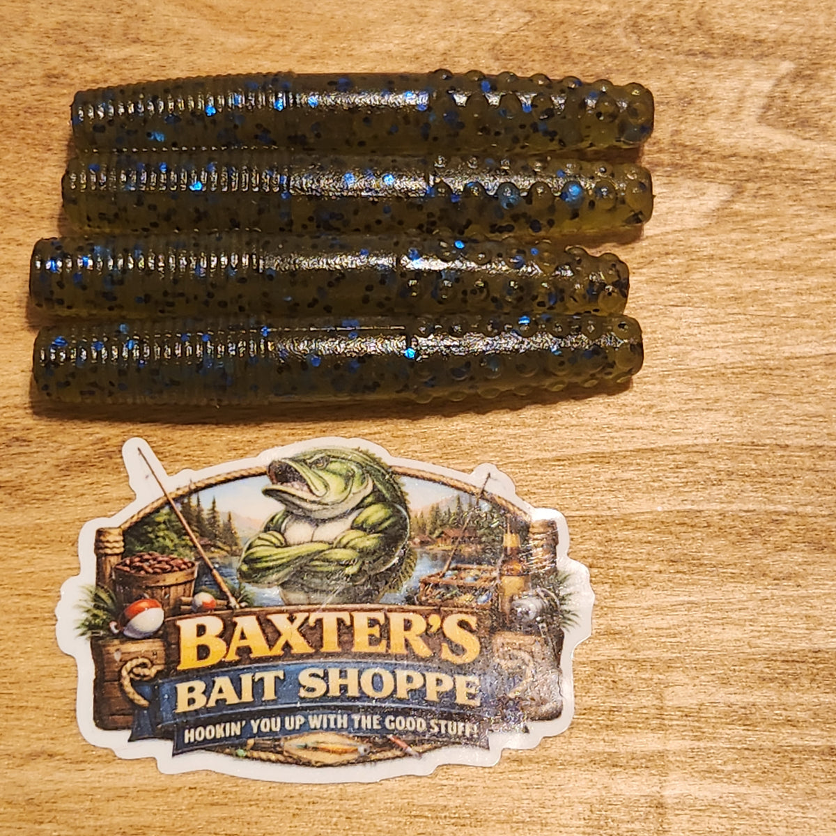 Trigger Stub™Ned Bait Green Pumpkin Blue