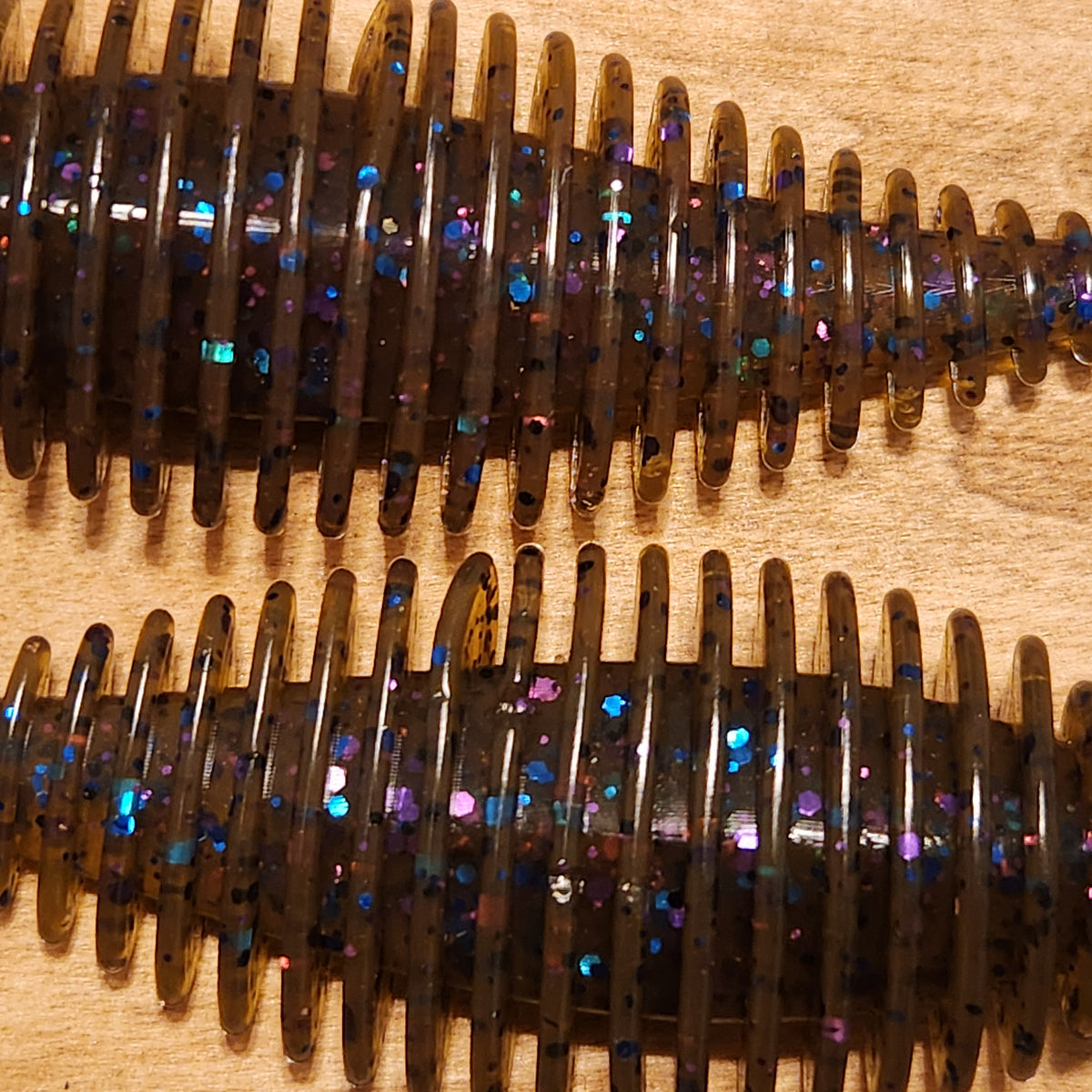 🐟 BAXTER’S BAITS TRIGGER GILL™ 3.8 GREEN PUMPKIN PURPLE & BLUE FLAKE