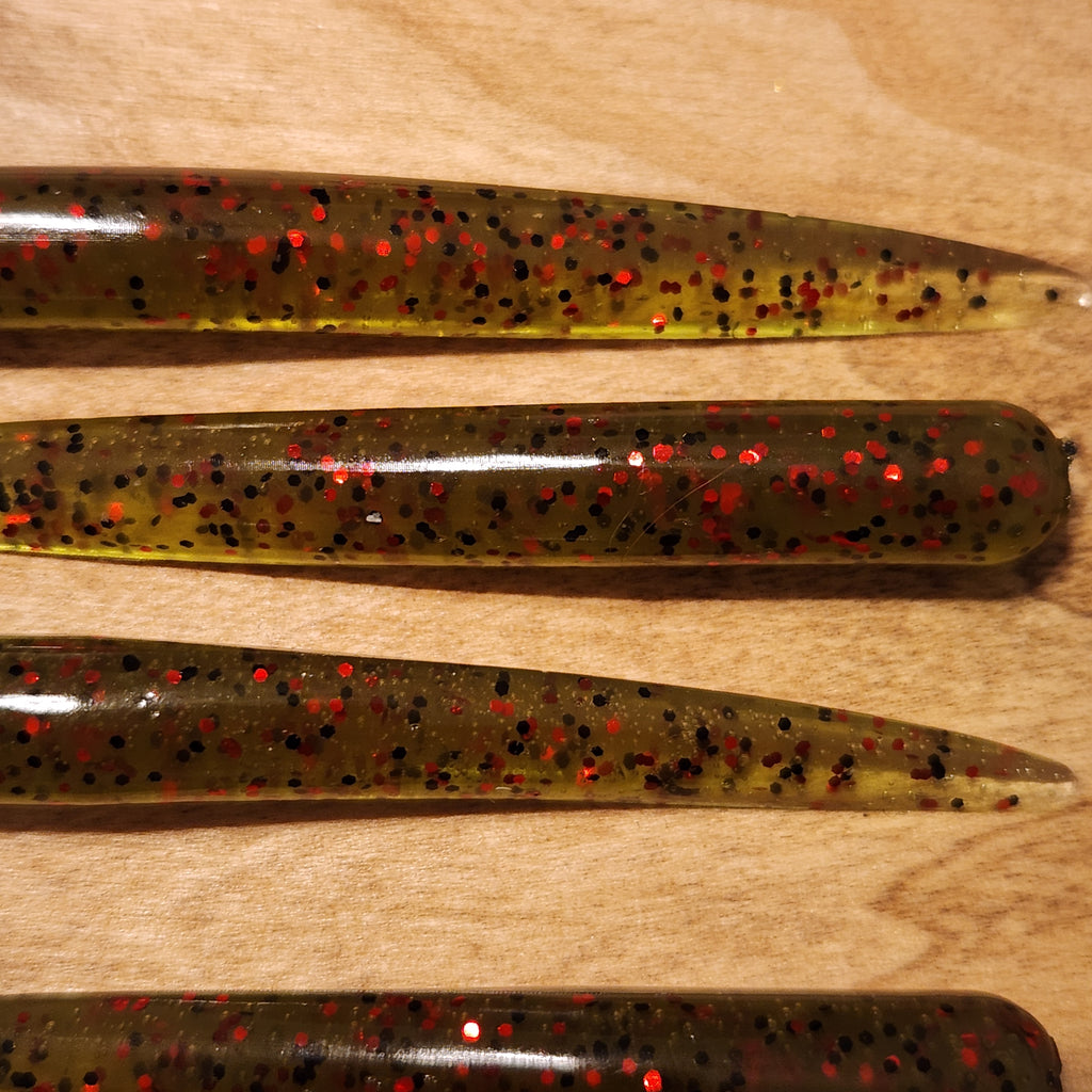 BAXTER’S BAITS TRIGGER SPIKE™ Green Pumpkin Red & Black Flake