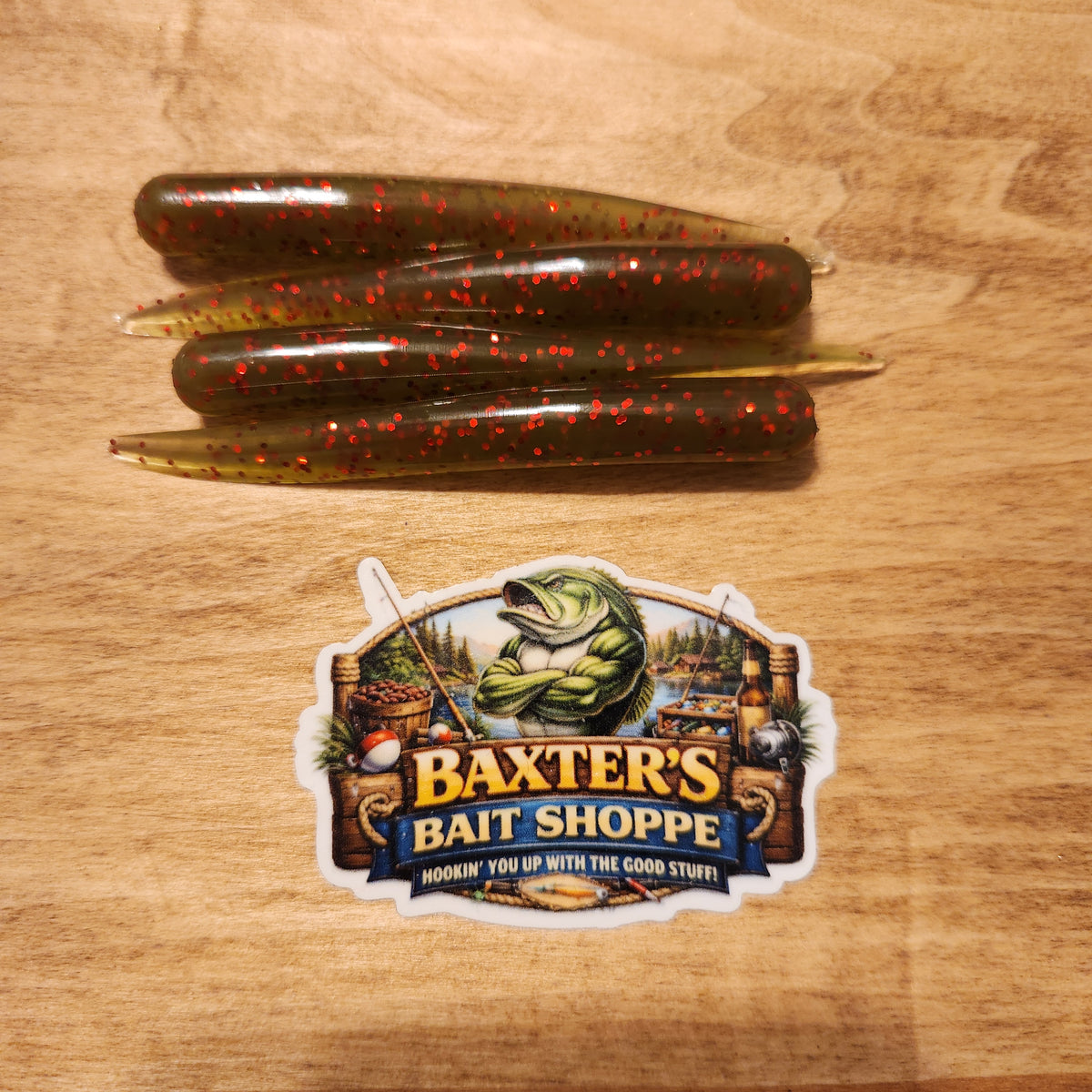 BAXTER’S BAITS TRIGGER SPIKE™ Green Pumpkin Red Flake