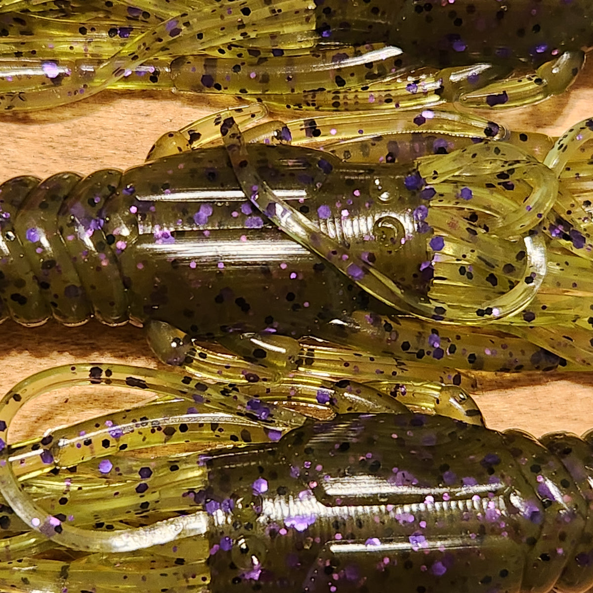 🦞 Baxter’s Baits Trigger Crawkin™ Green Pumpkin Purple Flake (Copy)