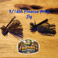 Finesse Jigs: 3/16 Arky Brown/Purple