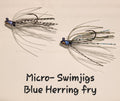 Micro SWIMJIG BLUE HERRING FRY 1/4 oz.