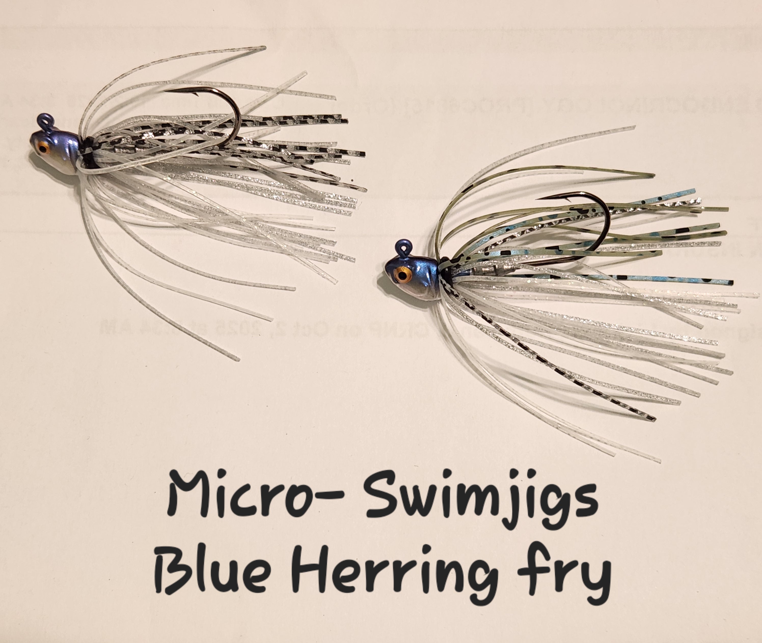 Micro SWIMJIG BLUE HERRING FRY 1/4 oz.