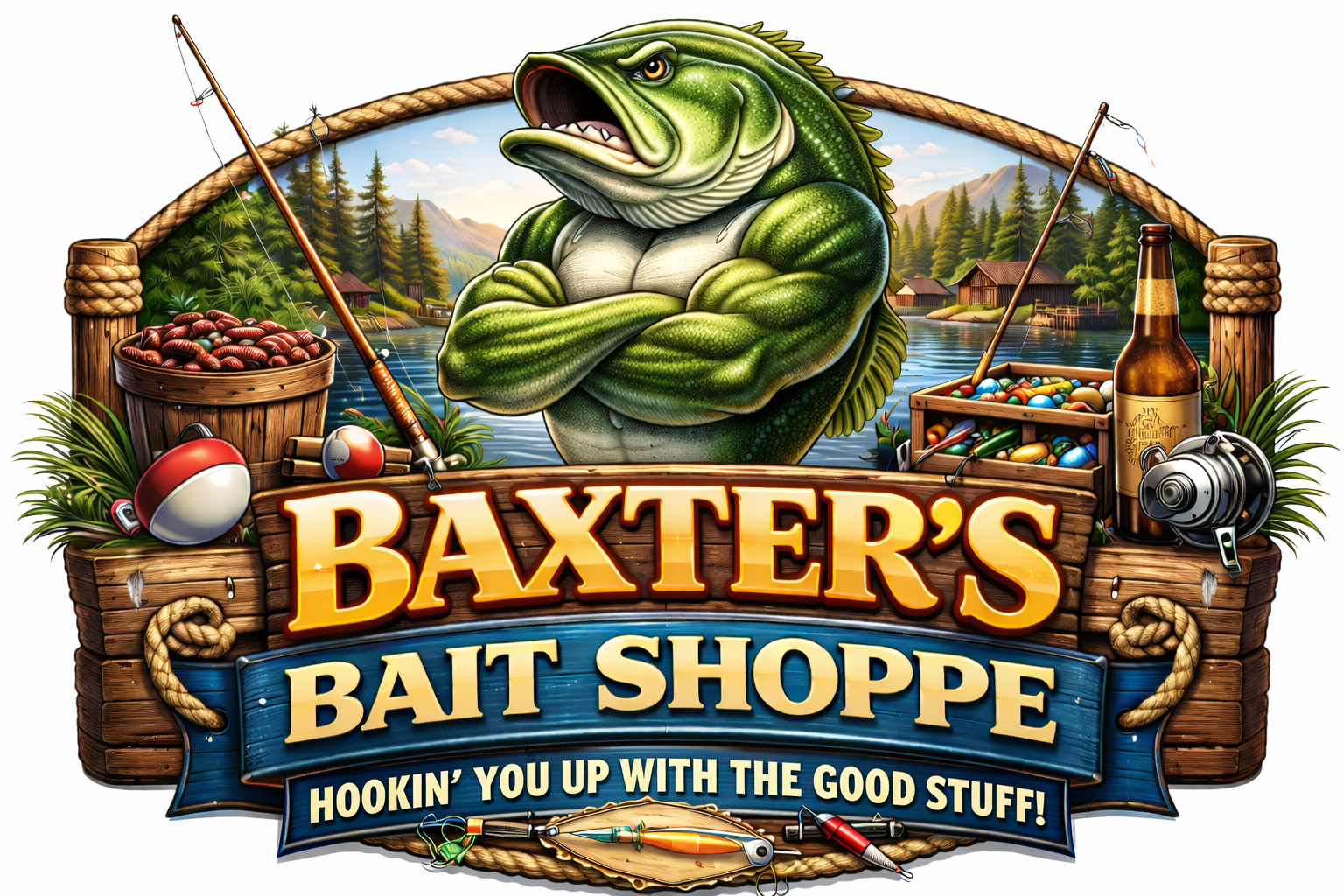 MERCH: Baxter's Bait Shoppe stickers