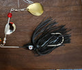 DOUBLE BLADE Spinner Bait -Black 3/8 oz
