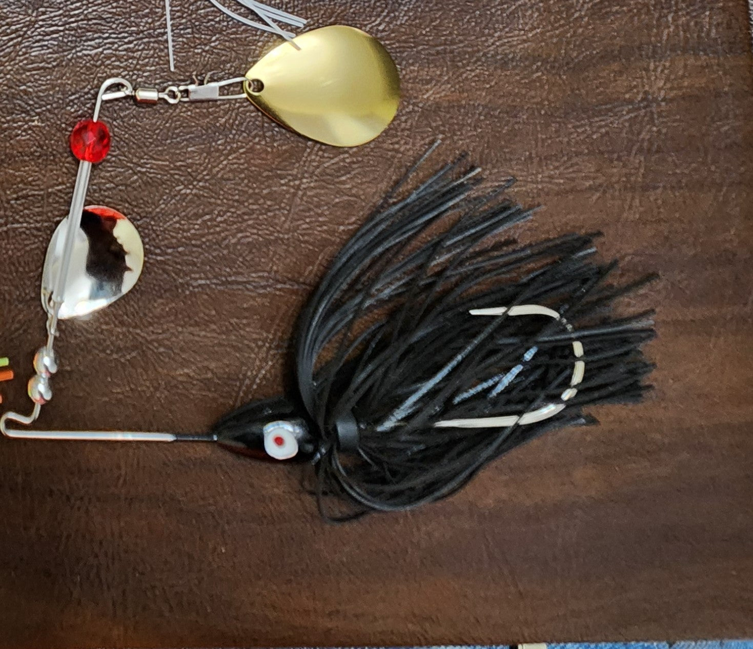 DOUBLE BLADE Spinner Bait -Black 3/8 oz