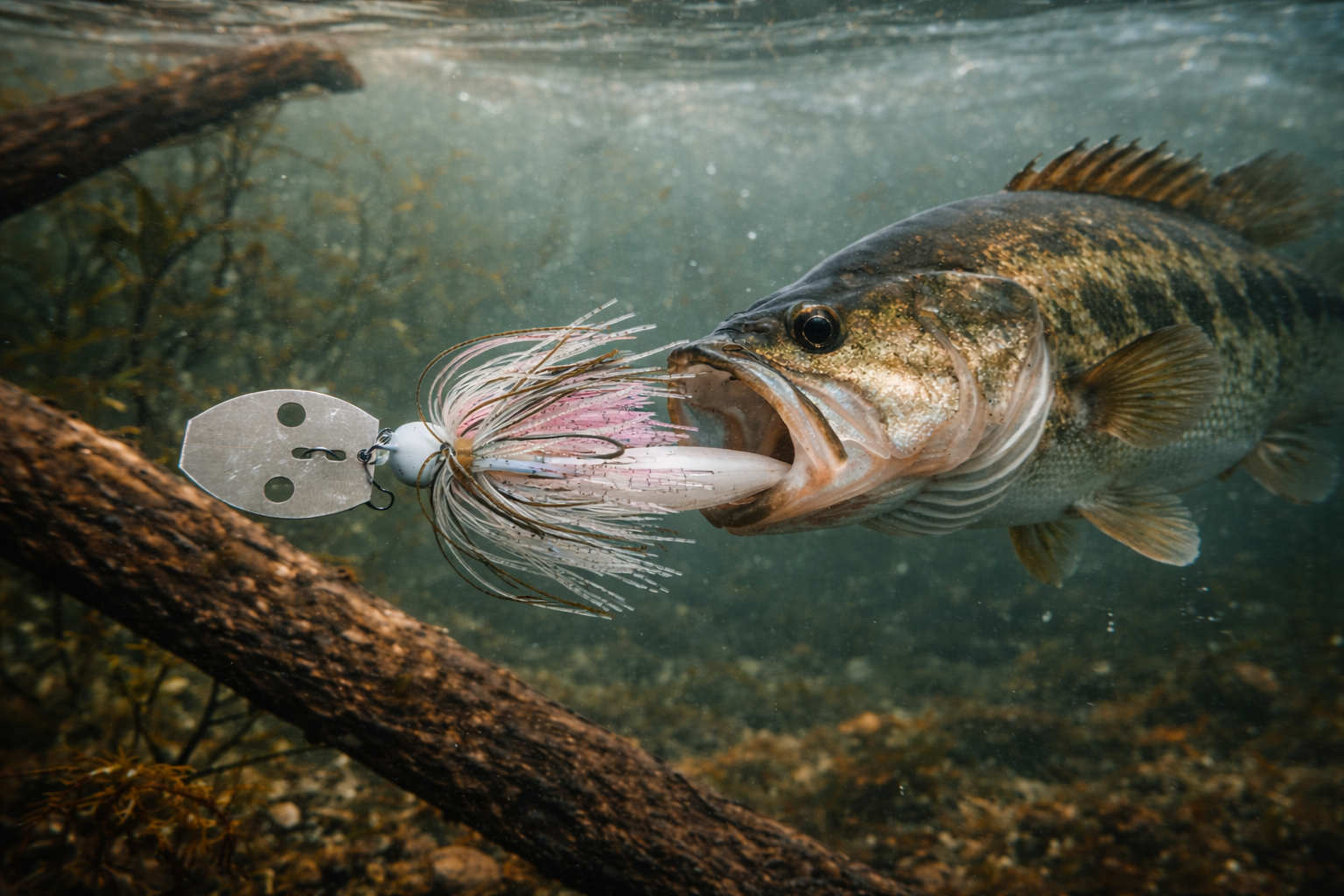 Bladed Jig-👻 Ghost / Pink Ice Vibration Jig