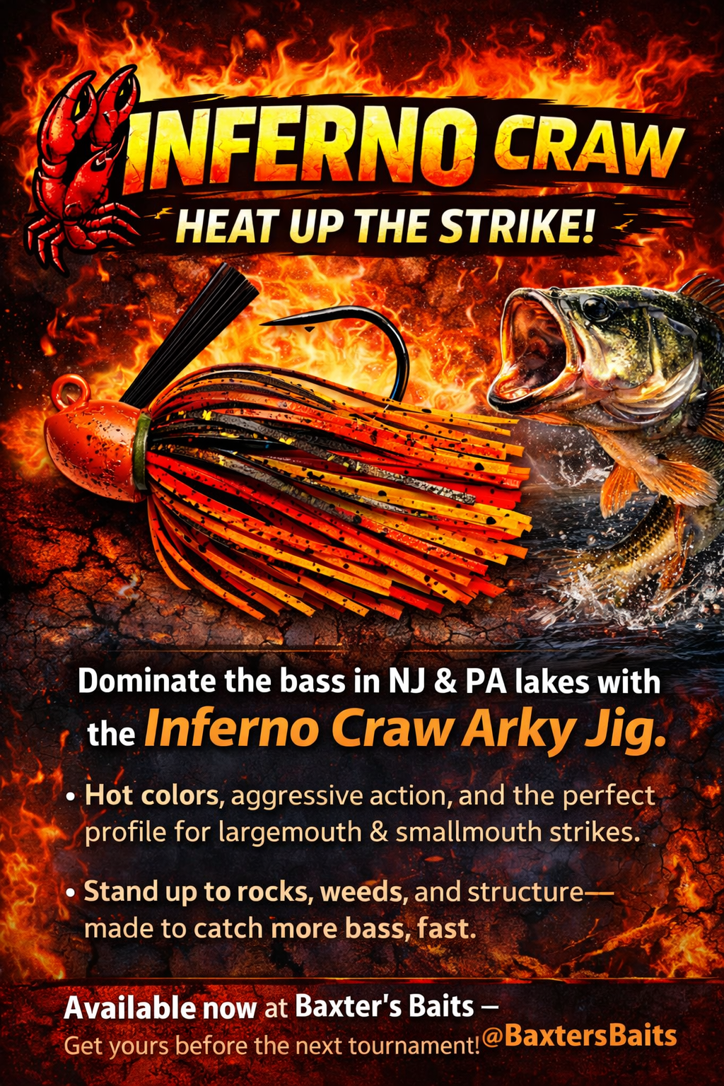 Inferno Craw -Arky jig head
