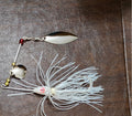 DOUBLE BLADE Spinner Bait -White 3/8 oz